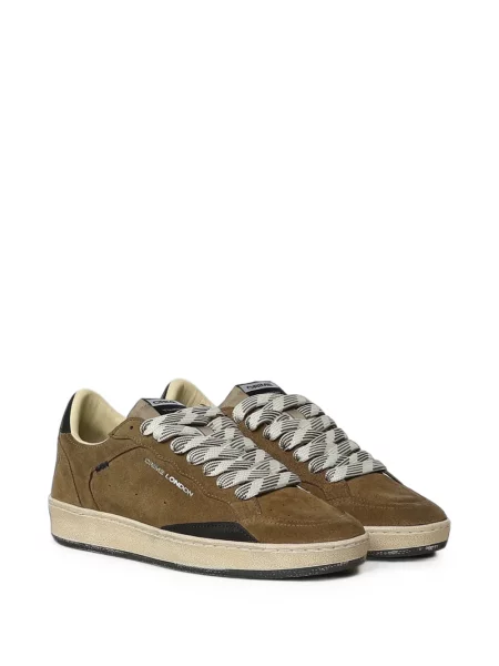 Sneakers Crime London σουέντ καφέ