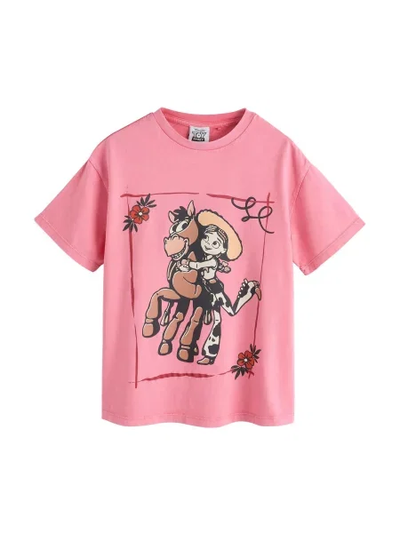 Next Tricou Toy Story maro / roz deschis / negru / murdar alb