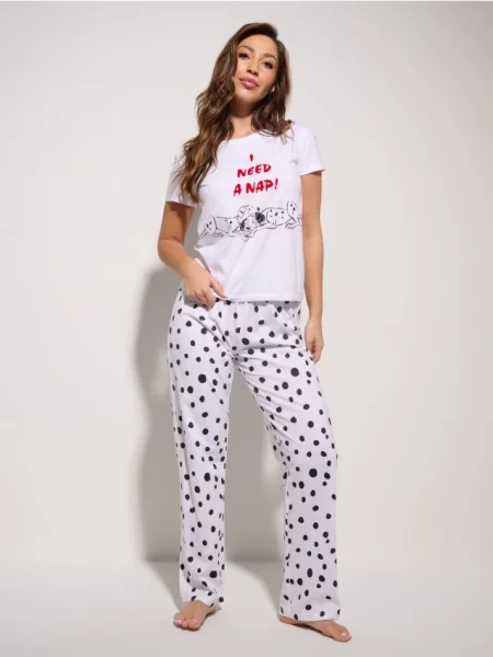 Двокомплектна піжама Dalmatians білий