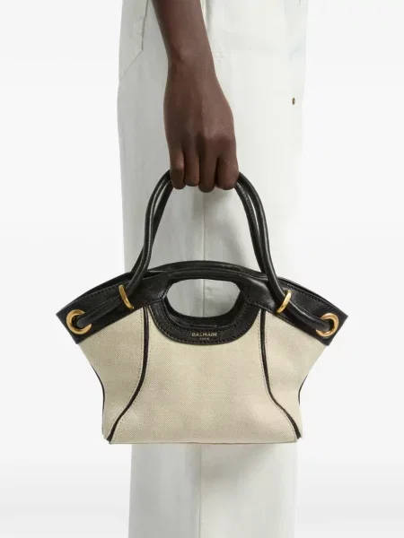 Geantă shopper Balmain din piele