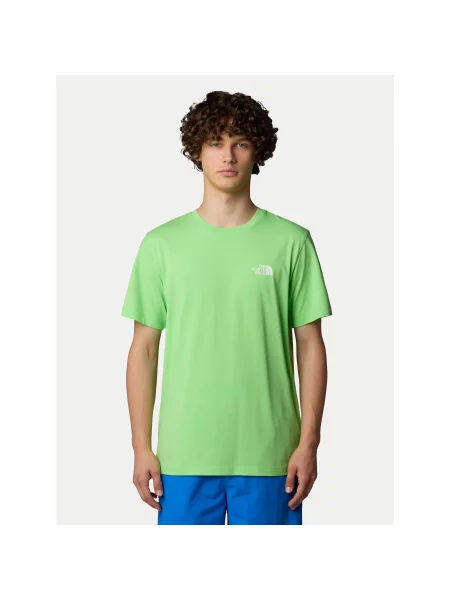 The North Face Majica SS Simple Dome Regular Fit zelena