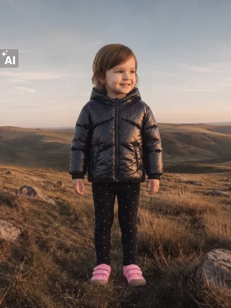 Sinsay Prošívaná puffer bunda s kapucí černá