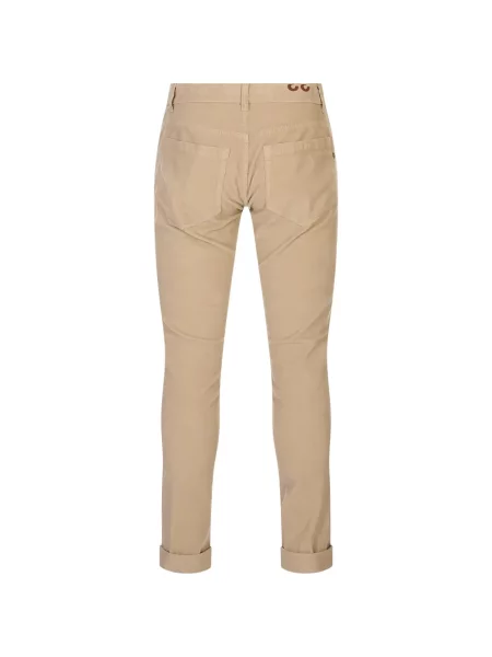 Pantaloni Dondup de catifea cord cu autograf