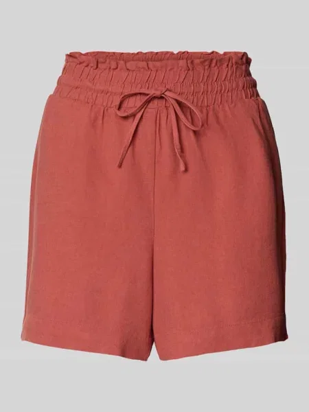 Szorty o luźnym kroju z mieszanki i lnu model ‘MYMILO’ Vero Moda