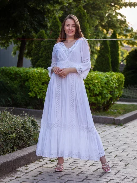 OnLady Сукня максі білий