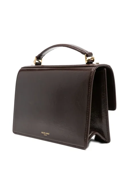 Geanta de piele Golden Goose din piele auriu