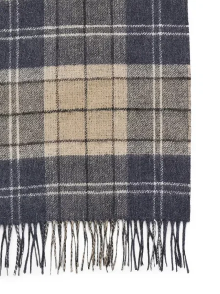 Fular Barbour în carouri albastru