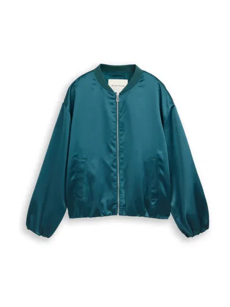 TOM TAILOR Geacă de primăvară-toamnă petrol verde