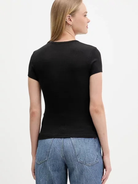 Tričko Tommy Jeans černá