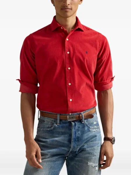 Kratak samt polo majica Polo Ralph Lauren s vezom crna