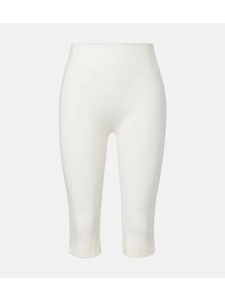 Pantaloni capri Leset alb