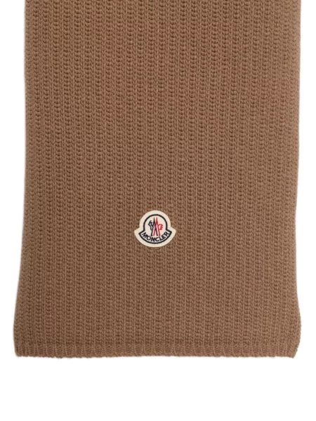 Fular Moncler cu autograf maro