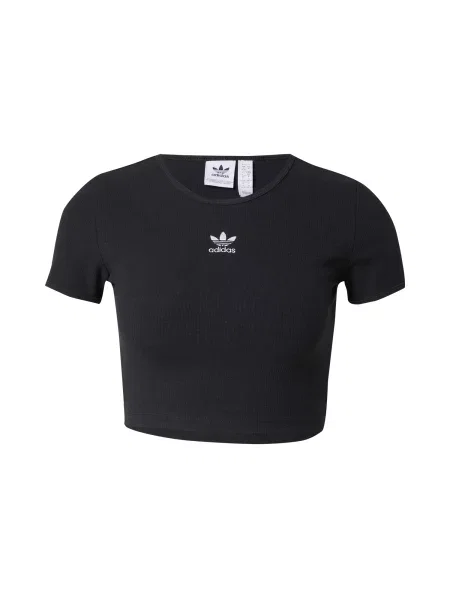 Adidas Marškinėliai Essentials Juoda Slim Fit balta