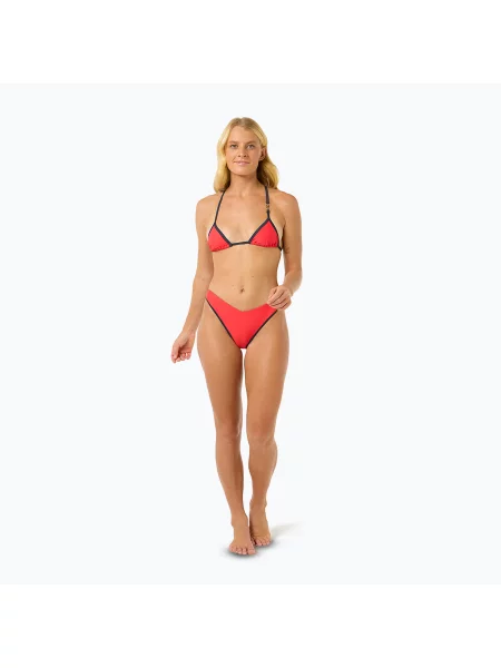 Dół od stroju kąpielowego Rip Curl V 80 High Skimpy Leg czerwony