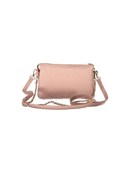 Lniana torebka crossbody Valentino By Mario Valentino różowa