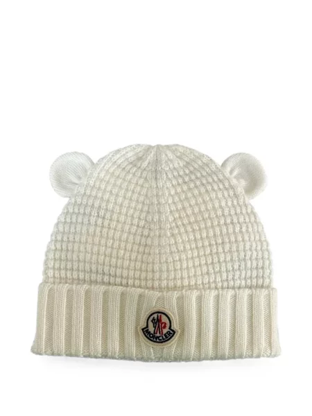 Czapka dziecięca Moncler Enfant biała