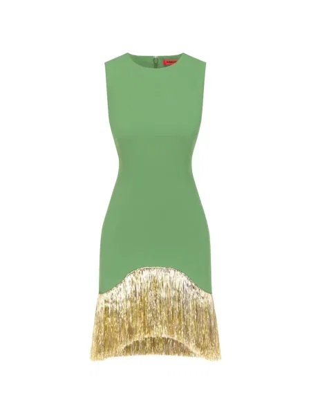 Rochie mini Simon Miller cu franjuri verde