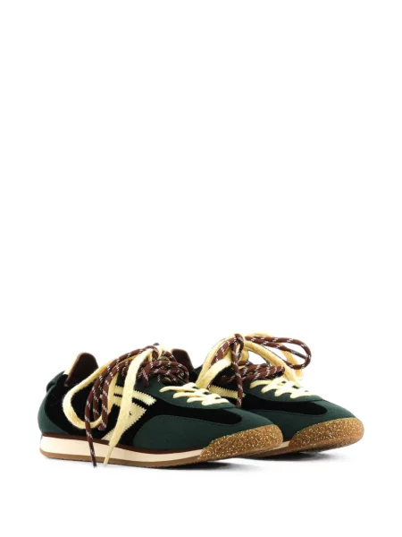 Top Puraai din piele verde