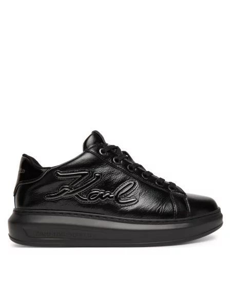 Karl Lagerfeld sneakersy skórzane KAPRI czarny