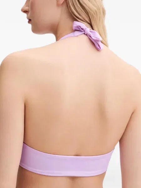 Top Guess cu funde cu gât halter violet