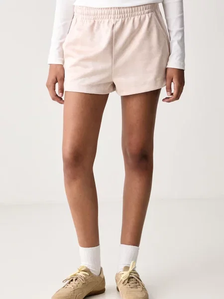 Lacoste pantaloni scurți de trening pentru femei roz