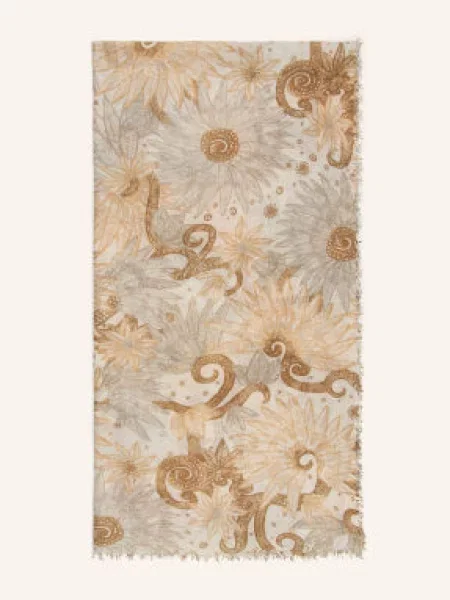 Hemisphere Szal Z Kaszmiru beige beżowa