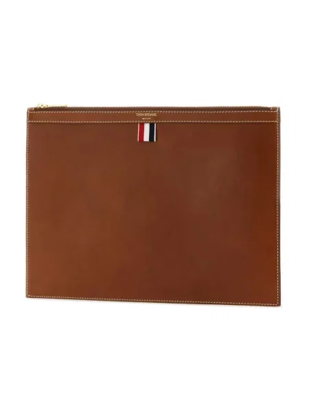 Torba na laptopa Thom Browne brązowa