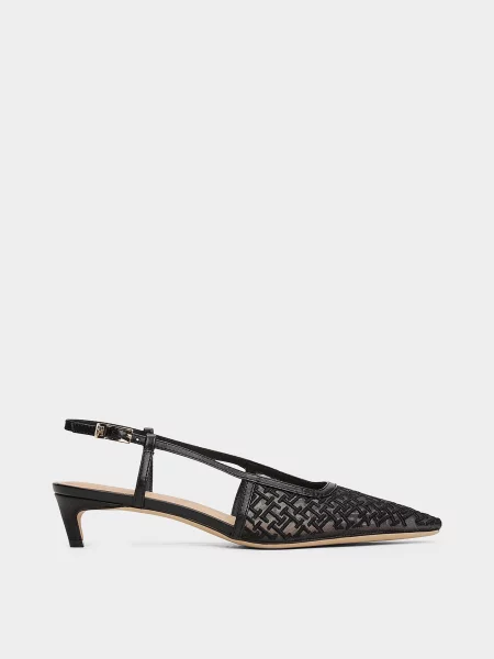 Переработанный мюли Tommy Hilfiger черные