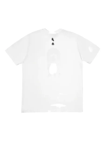 Haftowane spodnie Nike białe