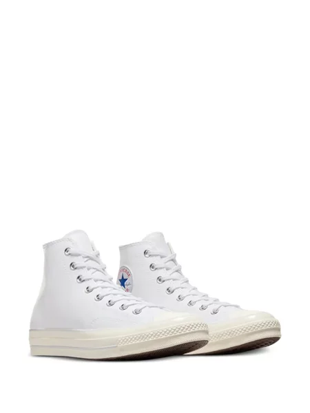 Sneakerși Converse One Star din piele alb