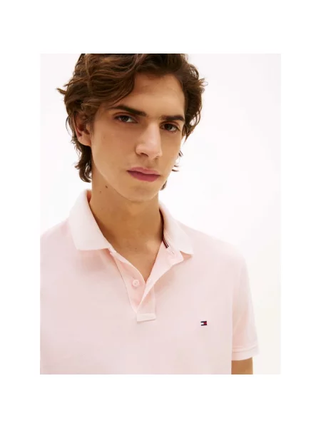 Koszulka polo Tommy Hilfiger różowa