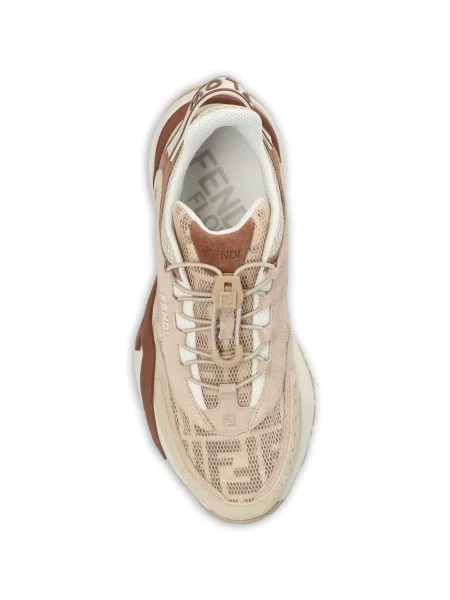 Sneakerși Fendi din piele roz