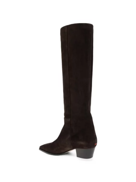 Botine Aeyde din piele de căprioară maro