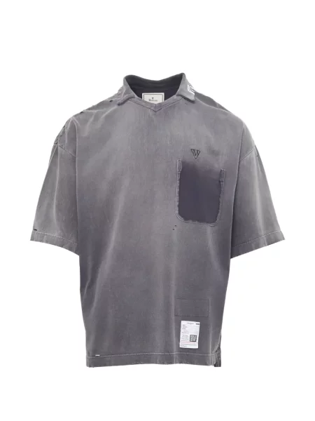 Gulerat tricou Maison Mihara Yasuhiro gri