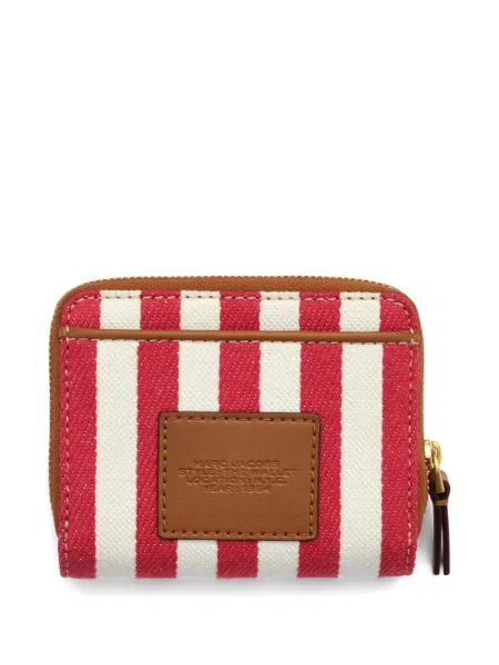Portofel Marc Jacobs cu dungi cu imagine roșu
