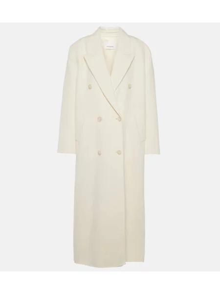 Palton The Frankie Shop de lână alb