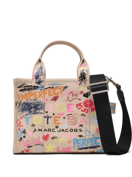Geantă Marc Jacobs din canvas mini