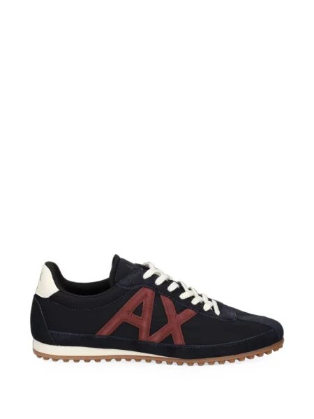 Sneakerși Armani Exchange cu autograf albastru