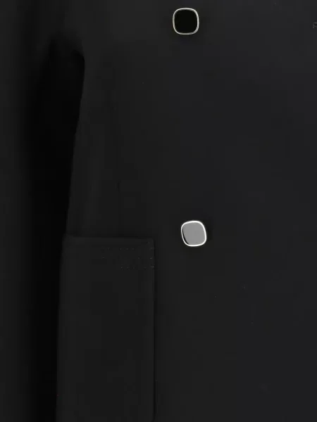 Geacă Max Mara cu două rânduri de nasturi negru