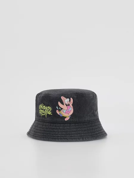 Reserved Klobouk bucket SpongeBob černý