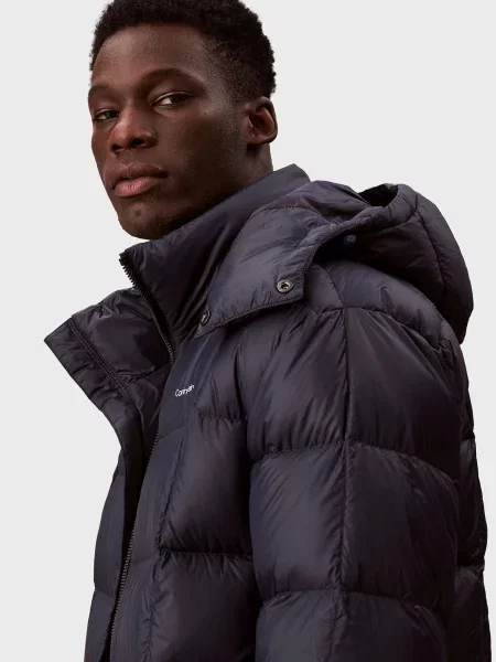 Стьобаний пуховик Calvin Klein синій