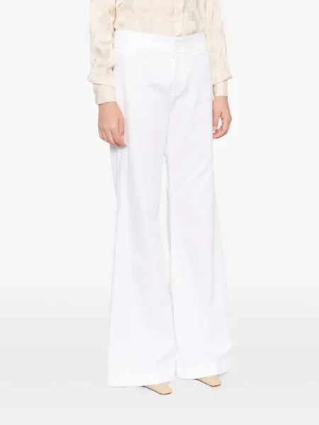 Pantaloni Blaklace alb