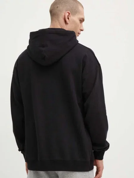 Mikina Rip Curl s kapucí s potiskem černá