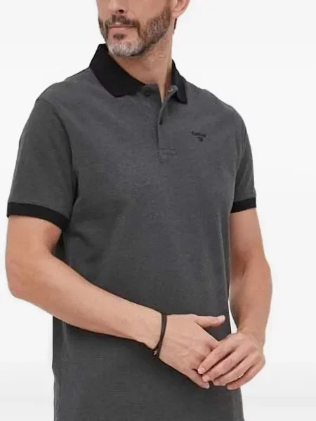 Gulerat polo Barbour negru