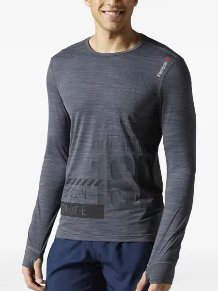 Tricou Reebok lung gri
