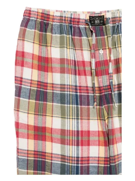 Kostiumas "houndstooth" rašto bokseriai Polo Ralph Lauren iki kelių mėlyna