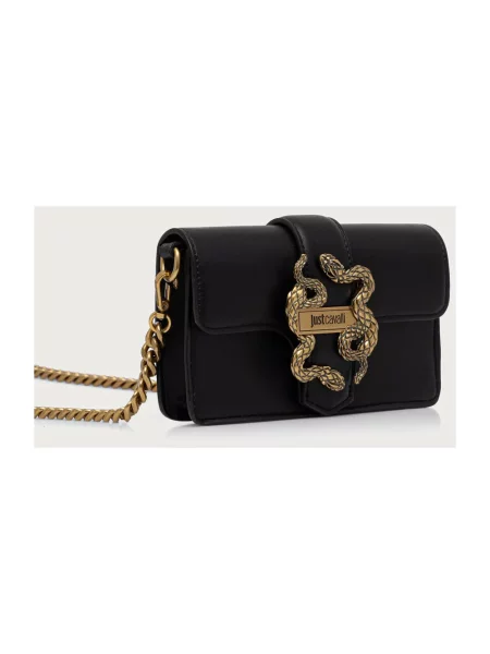 Just Cavalli torebka crossbody z imitacji skóry czarna