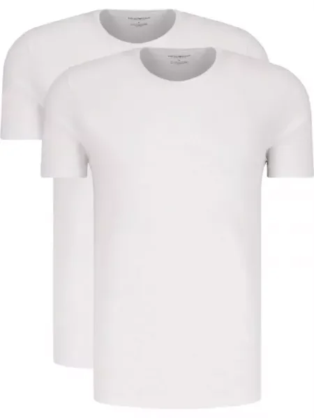 Emporio Armani Tricou | Regular Fit alb