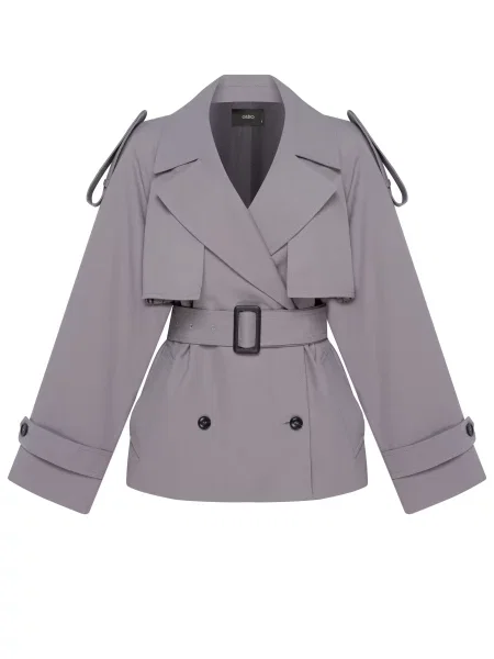 Тренч Estro сірий