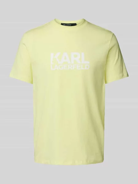 T-shirt z nadrukiem z logo Karl Lagerfeld